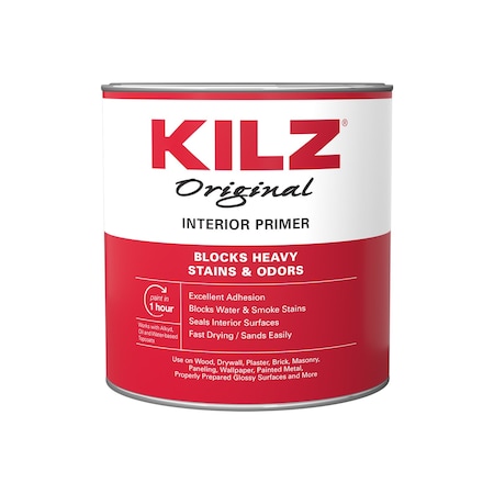 KILZ Original White Flat Oil-Based Primer 1 qt 10002